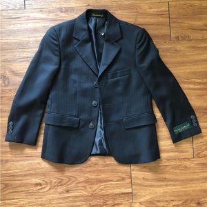 100% Harve Bernard Wool Black and Navy Blue Women’s Blazer